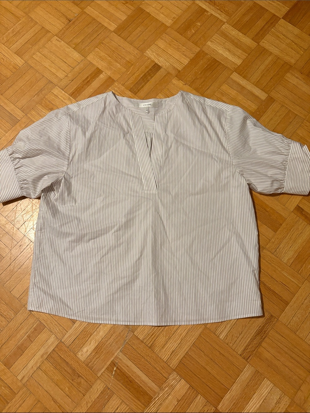 Frame. Women's Striped Popover Shirt -